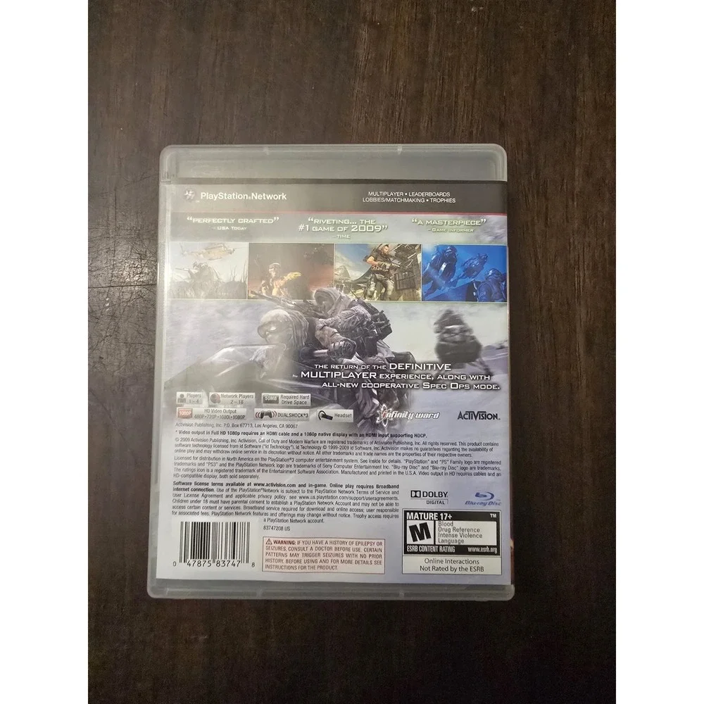 Call of Duty: Modern Warfare 2 (PlayStation 3, 2009)